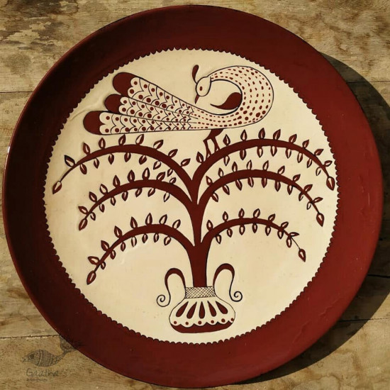 shop Hand Painted Wall Plate (Set of 5) - German Redware