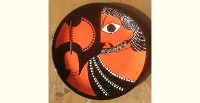 Art for Desserts | Hand Painted Wall Plate - God with Dot Art