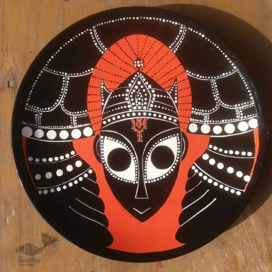 shop Hand Painted Indian God - Wall Plate with Dot Art 