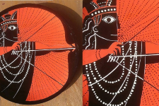 Art for Desserts | Hand Painted Wall Plate - Arjun with Dot Art