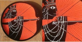 Art for Desserts | Hand Painted Wall Plate - Arjun with Dot Art
