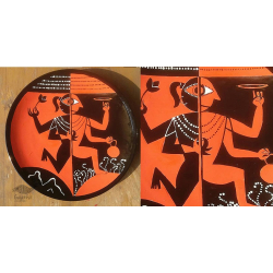 Art for Desserts | Hand Painted Wall Plate - Dot Art - Indian God