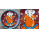 shop Hand Painted Wall Plate - Ganesha