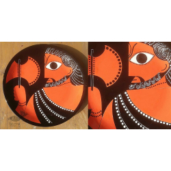 Art for Desserts | Hand Painted Wall Plate - God with Dot Art