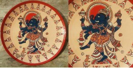Art for Desserts | Hand Painted Wall Plate - Kalamkari Ganesha