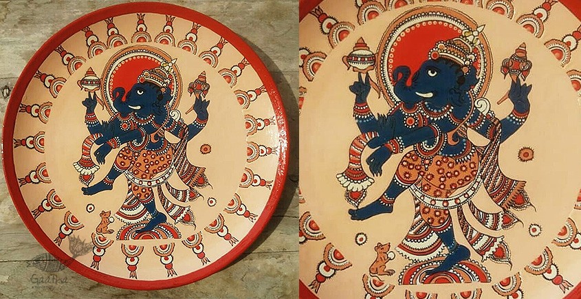 shop Hand Painted Indian God - Wall Plate with Dot Art 