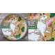 shop Hand Painted Wall Plate - Pichwai Cow & Calf 