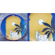 shop Hand Painted Wall Plate - Pichwai Full Moon & Cow