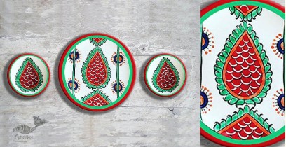 Art for Desserts | Hand Painted Wall Plate (Set of 3) - Turkish