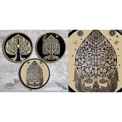 Art for Desserts | Hand Painted Wall Plate (Set of 3) -  Thai Plates