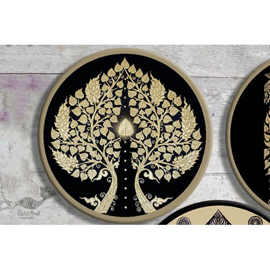 shop Hand Painted Wall Plate (Set of 5) Thai Plates