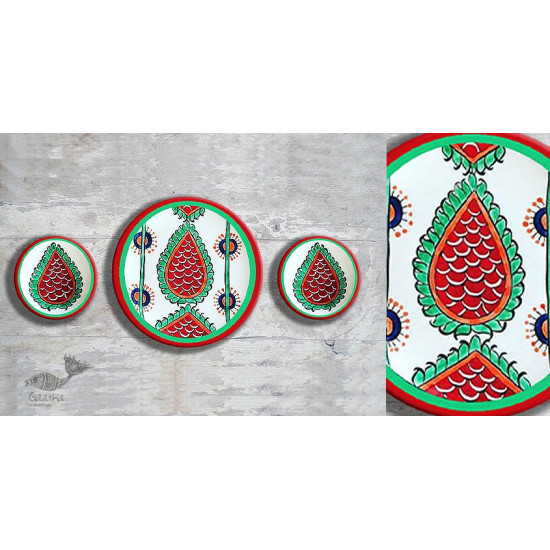 shop Hand Painted Wall Plate (Set of 5) Thai Plates