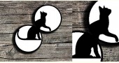 shop Hand Painted Wall Plates (Set of 2) -  Split Aligator ( Cat)