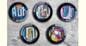 shop Hand Painted Wall Plate (Set of 5) - Abstract