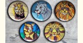 shop Hand Painted Wall Plate (Set of 5) - Cats