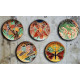 shop Hand Painted Wall Plate (Set of 5) Costarican 