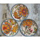 shop Hand Painted Wall Plate (Set of 3) - Country Flowers