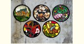 shop Hand Painted Wall Plate (Set of 5) - Glass Mosaic