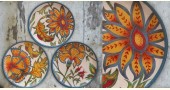 shop Hand Painted Wall Plate (Set of 3) - Country Flowers
