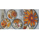 shop Hand Painted Wall Plate (Set of 3) - Country Flowers