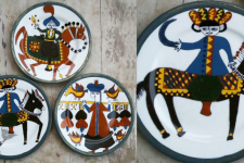 Art for Desserts | Hand Painted Wall Plate (Set of 3) - Kutahya