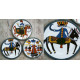 shop Hand Painted Wall Plate (Set of 3) KUTAHYA