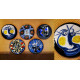 shop Hand Painted Wall Plate (Set of 5) Blue Picasso