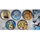 shop Hand Painted Wall Plate (Set of 5) - Cats