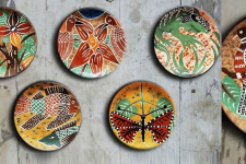 Art for Desserts | Hand Painted Wall Plate (Set of 5) - Costarican 