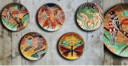 Art for Desserts | Hand Painted Wall Plate (Set of 5) - Costarican 