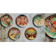 shop Hand Painted Wall Plate (Set of 5) Costarican 