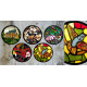 shop Hand Painted Wall Plate (Set of 5) - Glass Mosaic