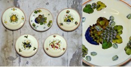 Art for Desserts | Hand Painted Wall Plate (Set of 5) - Italian Fruits