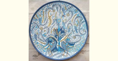 Sajaavat . सजावट | Traditional Kalamkari Hand Painted Wall Plate