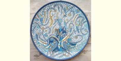 Sajaavat . सजावट | Traditional Kalamkari Hand Painted Wall Plate