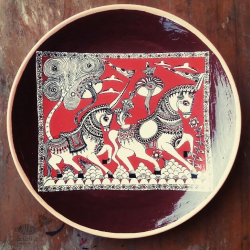 Sajaavat . सजावट | Hand Painted Ceramic Wall Plate