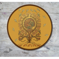 Sajaavat . सजावट | Kalamkari Painting on Wall Plate