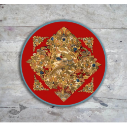 Sajaavat . सजावट | Hand Painted Wall Plate -Kalamkari