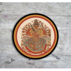 Sajaavat . सजावट | Hand Painted Wall Plate -Durga