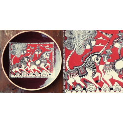 Sajaavat . सजावट | Hand Painted Ceramic Wall Plate