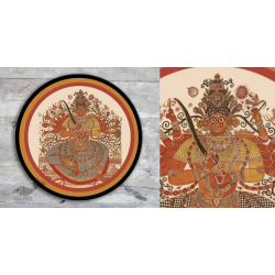 Sajaavat . सजावट | Hand Painted Wall Plate -Durga