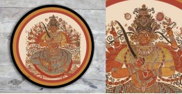 Sajaavat . सजावट | Hand Painted Wall Plate -Durga