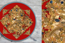 Sajaavat . सजावट | Hand Painted Wall Plate -Kalamkari