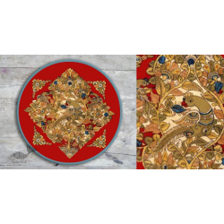 Sajaavat . सजावट | Hand Painted Wall Plate -Kalamkari