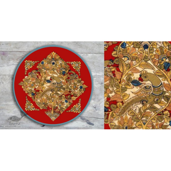 shop hand painted wall plate - kalamkari 