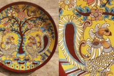 Sajaavat . सजावट | Hand Painted Wall Plate - Kalamkari Art