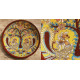 shop hand painted wall plate - kalamkari 