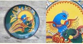 shop hand painted wall plate - Peahen & Peacock