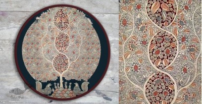 Sajaavat . सजावट | Kalamkari Art of Wall Plate - Tree Of Life