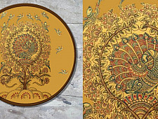 Sajaavat . सजावट | Kalamkari Painting on Wall Plate